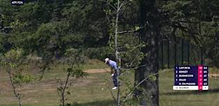 WATCH: Antoine Rozner produces incredible approach to set up birdie after wide tee shot 