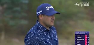 Hennie du Plessis sets up birdie at the par-five 12th