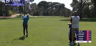 Jayden Schaper inches away from hole-out eagle