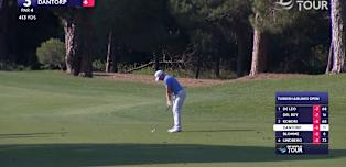Jens Dantorp goes flag hunting at the 12th