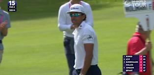 WATCH | 'How has that not gone in?' - Rafa Cabrera Bello denied at the 15th