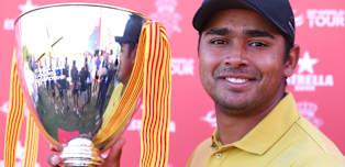 Yurav Premlall storms to memorable 14-shot win for his maiden DP World Tour title