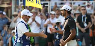 ‘The turning point’ – Aaron Rai’s caddie Jason Timmis pinpoints vital moment as Englishman wins US PGA Championship