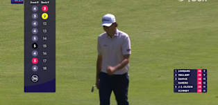 WATCH | Jacob Skov Olesen chips in for eagle at the 11th