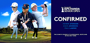 Zach Johnson, Henrik Stenson and Paul Lawrie set for ISPS HANDA Senior Open