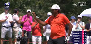 WATCH: Eugenio Chacarra makes eagle to take grip on Turin title