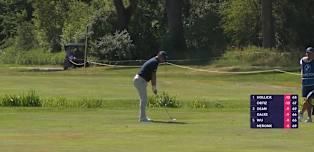 Sam Bairstow goes close with approach at seventh 