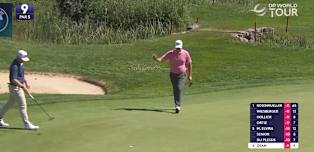 Joe Dean joins the lead with eagle putt