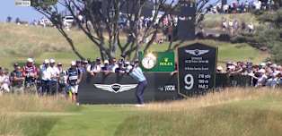 WATCH | Brooks Koepka hits the pin at the ninth