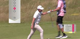WATCH | Danny Willett holes out from deep bunker at the ninth