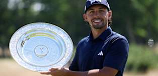 Marco Penge receives 'surreal' Seve Ballesteros Award