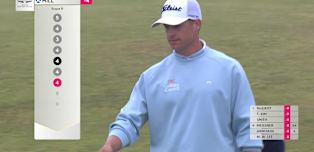 WATCH: Calum Hill chips in at the seventh!