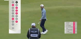 WATCH | Rasmus Neergaard-Petersen holes a 50-footer on the 17th