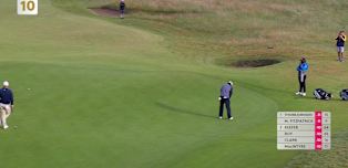 WATCH: Min Woo Lee holes huge birdie putt at 10