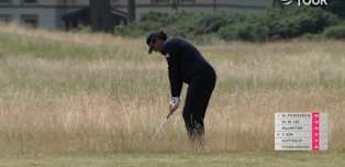 WATCH: Eugenio Chacarra nearly holes out from the rough at 12