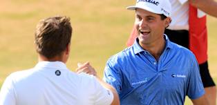 Jackson Suber holds surprise first-round lead on Open Championship debut