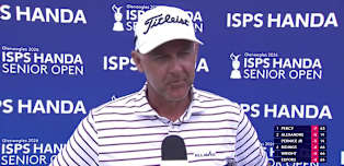 Cameron Percy: Any time I can come over here and play golf, I'm very happy