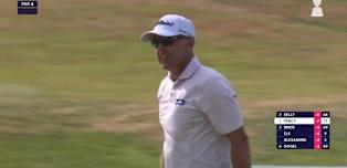WATCH | Cameron Percy holes a brilliant chasing chip on the 13th