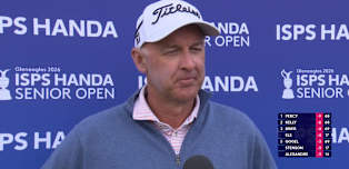 Cameron Percy: I'm very happy, it's just such a hard golf course