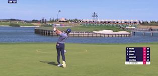 WATCH | Thorbjørn Olesen hits the pin at the ninth