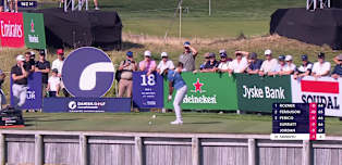 WATCH | Yuvraj Sandhu inches from an ace at he treacherous 18th