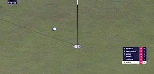 Cameron Adam produces wonderful bunker shot