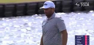 Romain Langasque joins the lead with birdie at the 15th