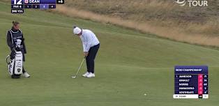 WATCH: Joe Dean chips in for birdie at the 12th