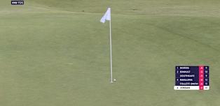 Matthew Jordan almost holes out for eagle