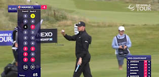 WATCH: Richard Mansell breaks course record at Trump International