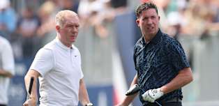 See the celebrities on show at the Husqvarna British Masters hosted by Sir Nick Faldo
