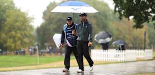 Heavy rain suspends play on day one at The Belfry
