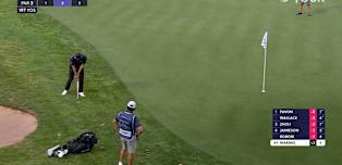 WATCH | Paul Waring chips in on the 14th