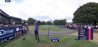 WATCH | Marco Penge drives the tenth to set up opening eagle