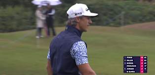 WATCH | Thorbjørn Olesen holes a 40-footer on the third