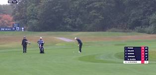 WATCH | Jason Scrivener spins one into the pin at the 13th 