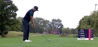 WATCH | Matt Wallace sets up eagle with mini driver off the deck on the 17th