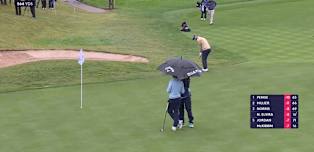 WATCH | Antoine Rozner chips in for eagle at the 17th