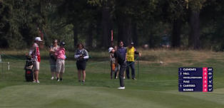 WATCH: Haotong Li inches away from hole-out eagle at fourth