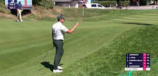 WATCH: Nacho Elvira chips in for birdie at the third 