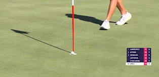 Harry Hall drains lengthy eagle putt