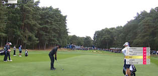WATCH | Aaron Rai goes right at it at the 13th