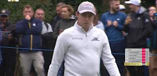 WATCH | Matt Fitzpatrick holes a 45-footer at the 15th