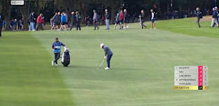 WATCH | Tyrrell Hatton plays a near-perfect pitch at the 17th