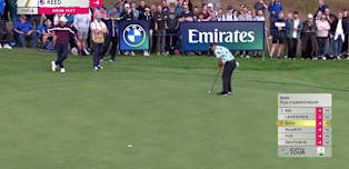 WATCH | Patrick Reed climbs alongside the leaders with birdie at seventh