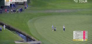 WATCH | Nicolai Højgaard finishes day one in style 