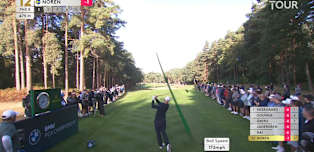 WATCH | Every shot of Alex Noren's eagle at the par five 12th