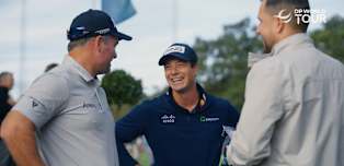 Fleetwood, Hovland & Fox surprise a fan at the BMW PGA Championship