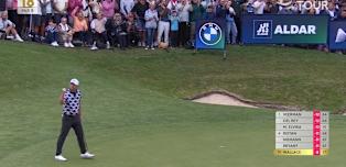 WATCH | Matt Wallace eagles 18th to finish in style