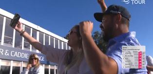 'Daddy won' - JJ Spaun celebrates with FaceTime home to family 